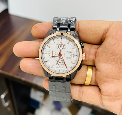 Tissot Black White Chronograph Men's Watch