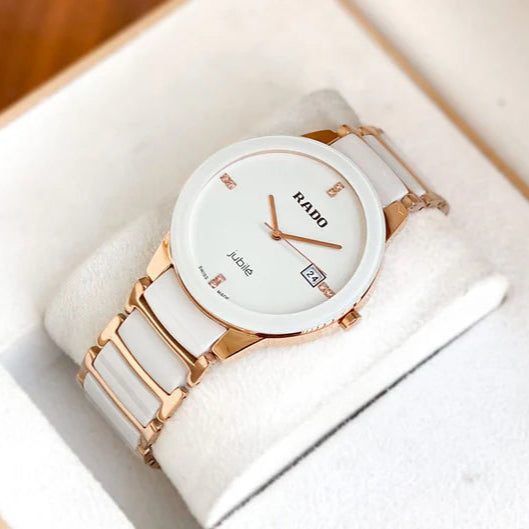 Rado Jubile White Rosegold Ceramic