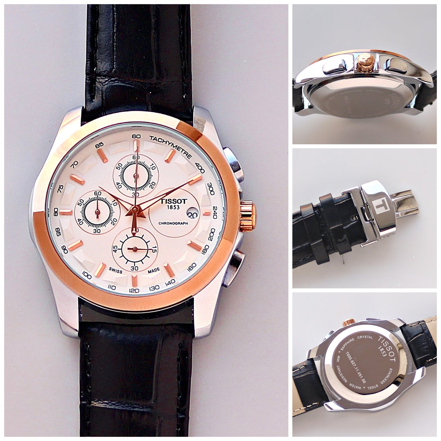 Tissot 1853 Chronograph Brown Leather Men's Watch