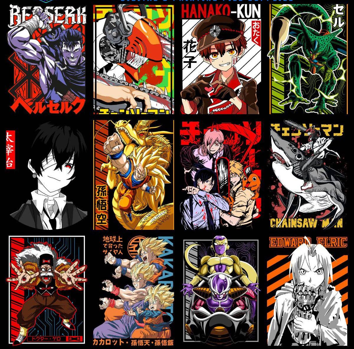 10k+ Mega Anime Tshirt Bundle 2024