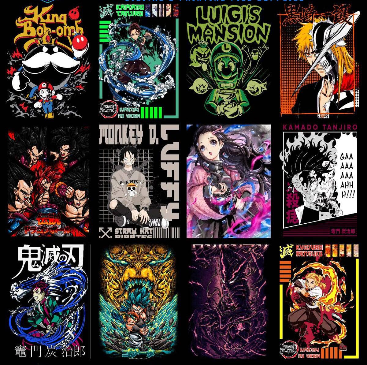 10k+ Mega Anime Tshirt Bundle 2024