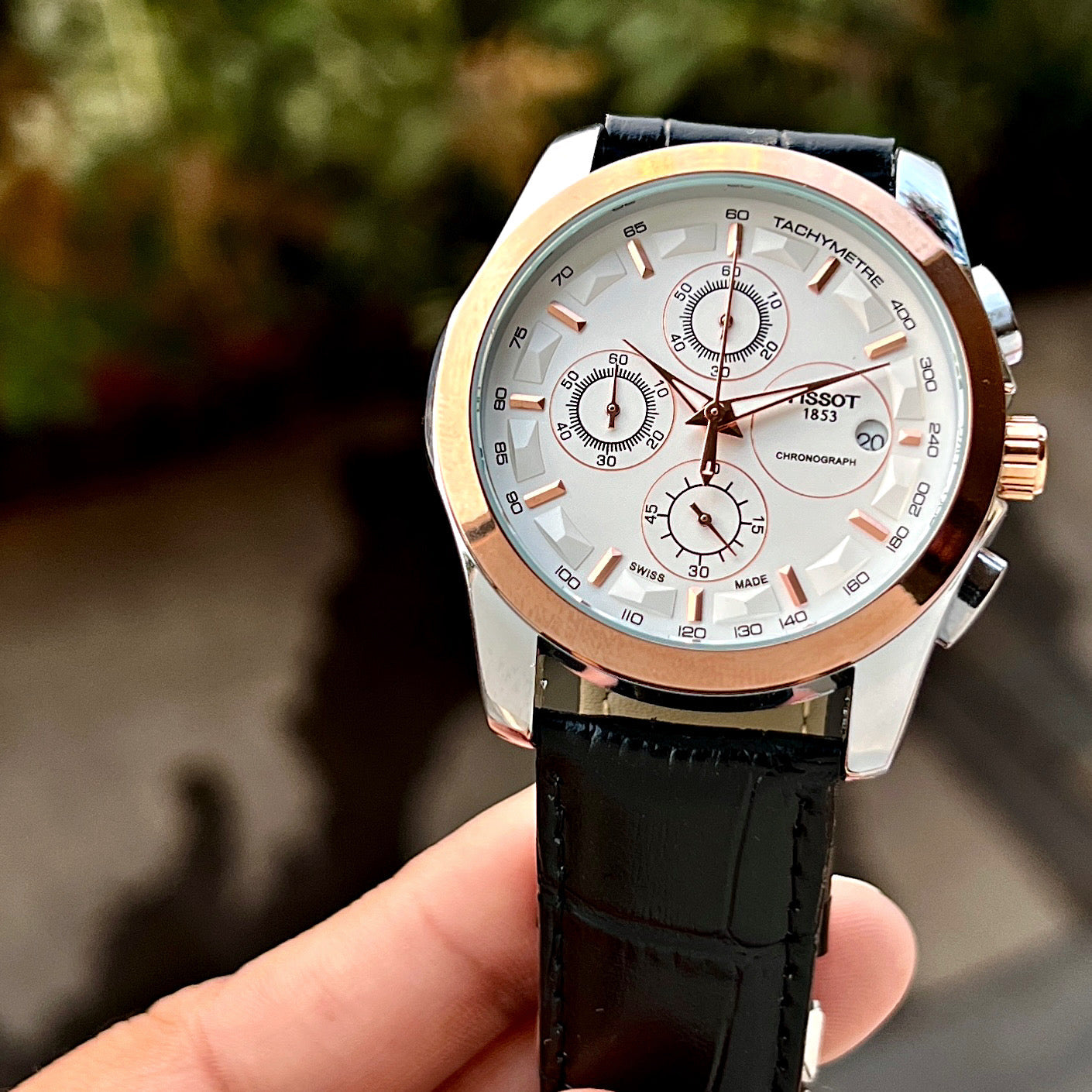 Tissot 1853 Chronograph Brown Leather Men's Watch