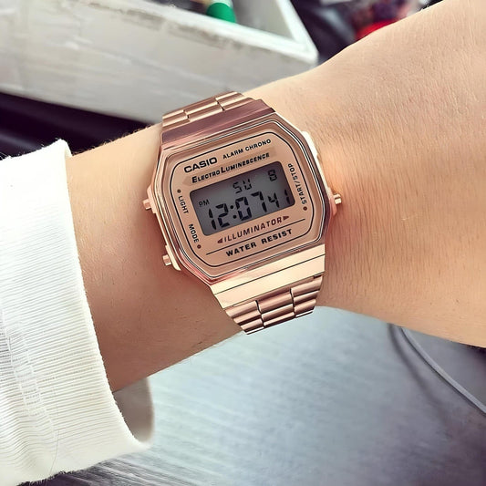 Casio Vintage Rose Gold Digital Watch