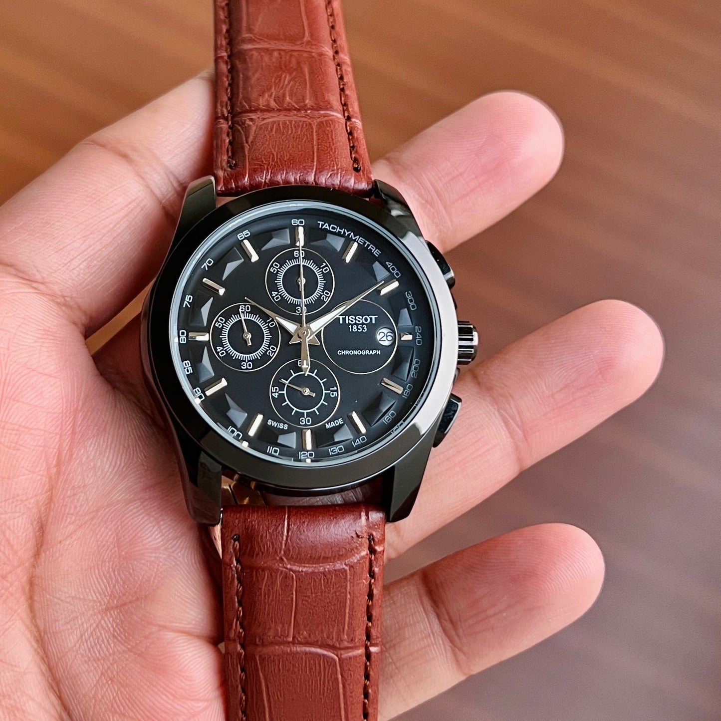 Tissot 1853 Chronograph Brown Leather Men's Watch