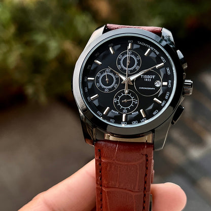 Tissot 1853 Chronograph Brown Leather Men's Watch