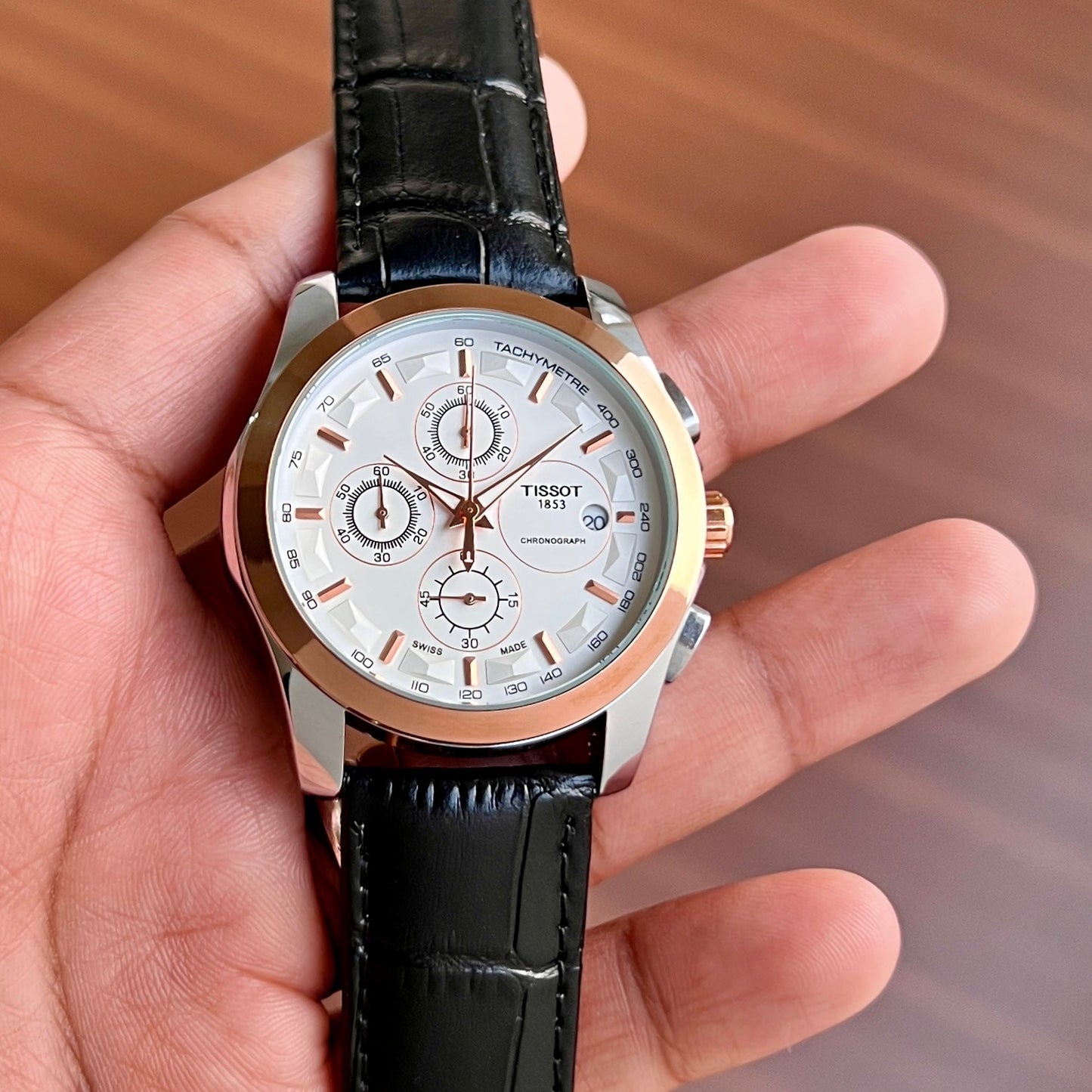 Tissot 1853 Chronograph Brown Leather Men's Watch