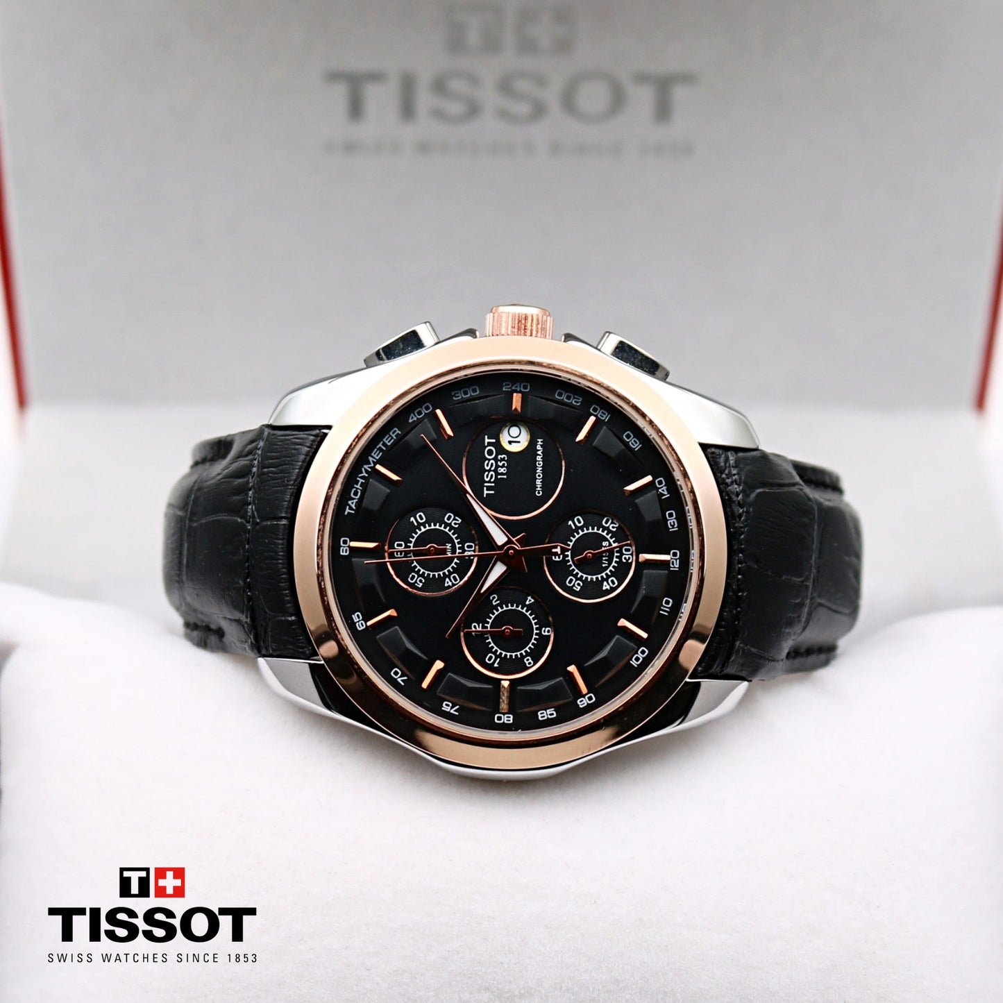 Tissot 1853 Chronograph Brown Leather Men's Watch