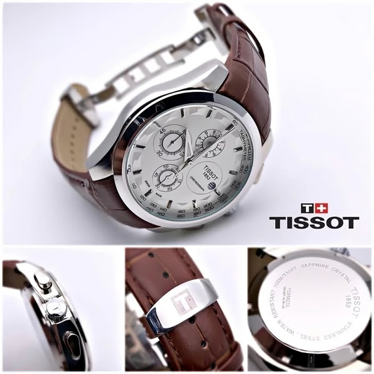 Tissot 1853 Chronograph Brown Leather Men's Watch