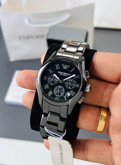 Emporio Armani Black Ceramic Watch
