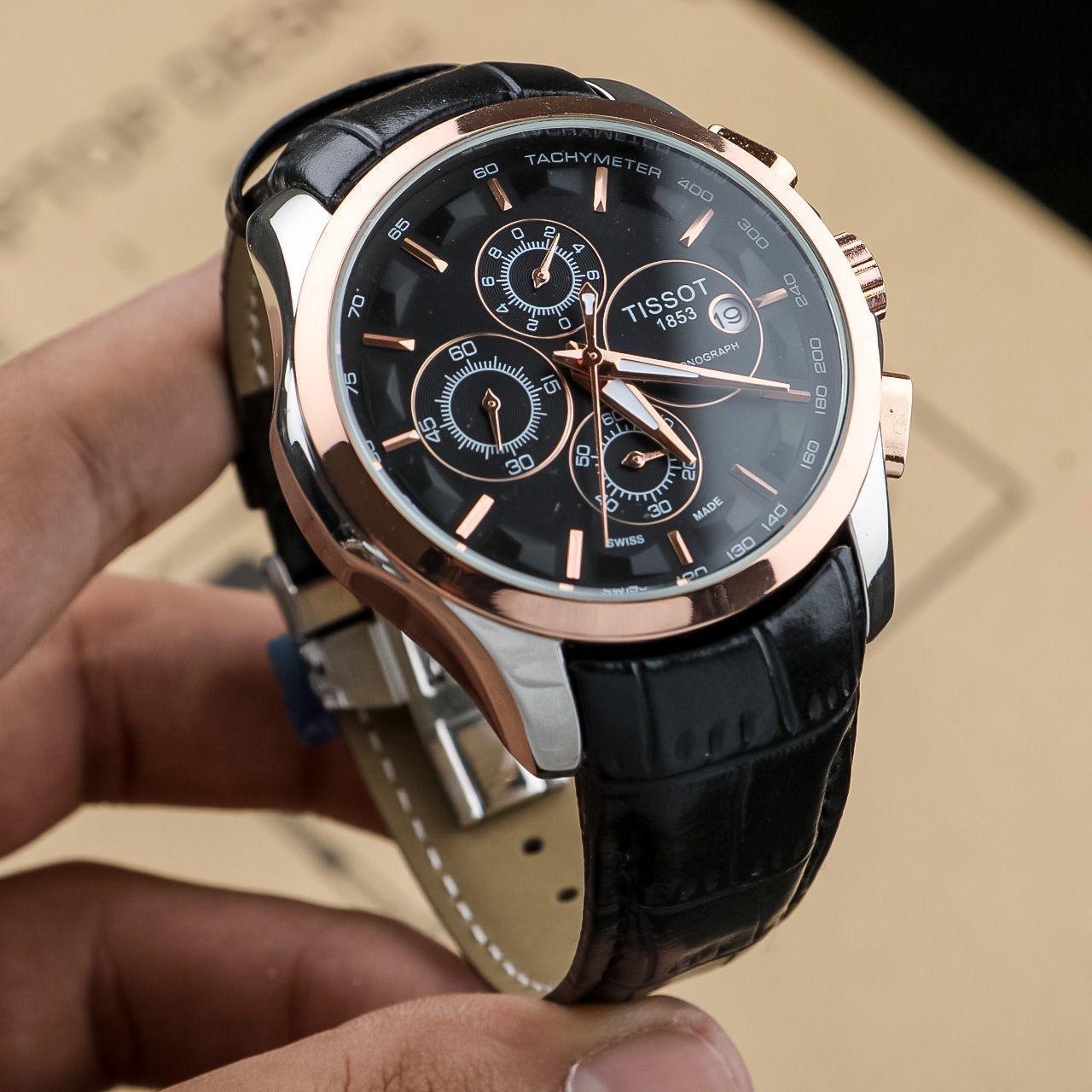 Tissot 1853 Chronograph Brown Leather Men's Watch